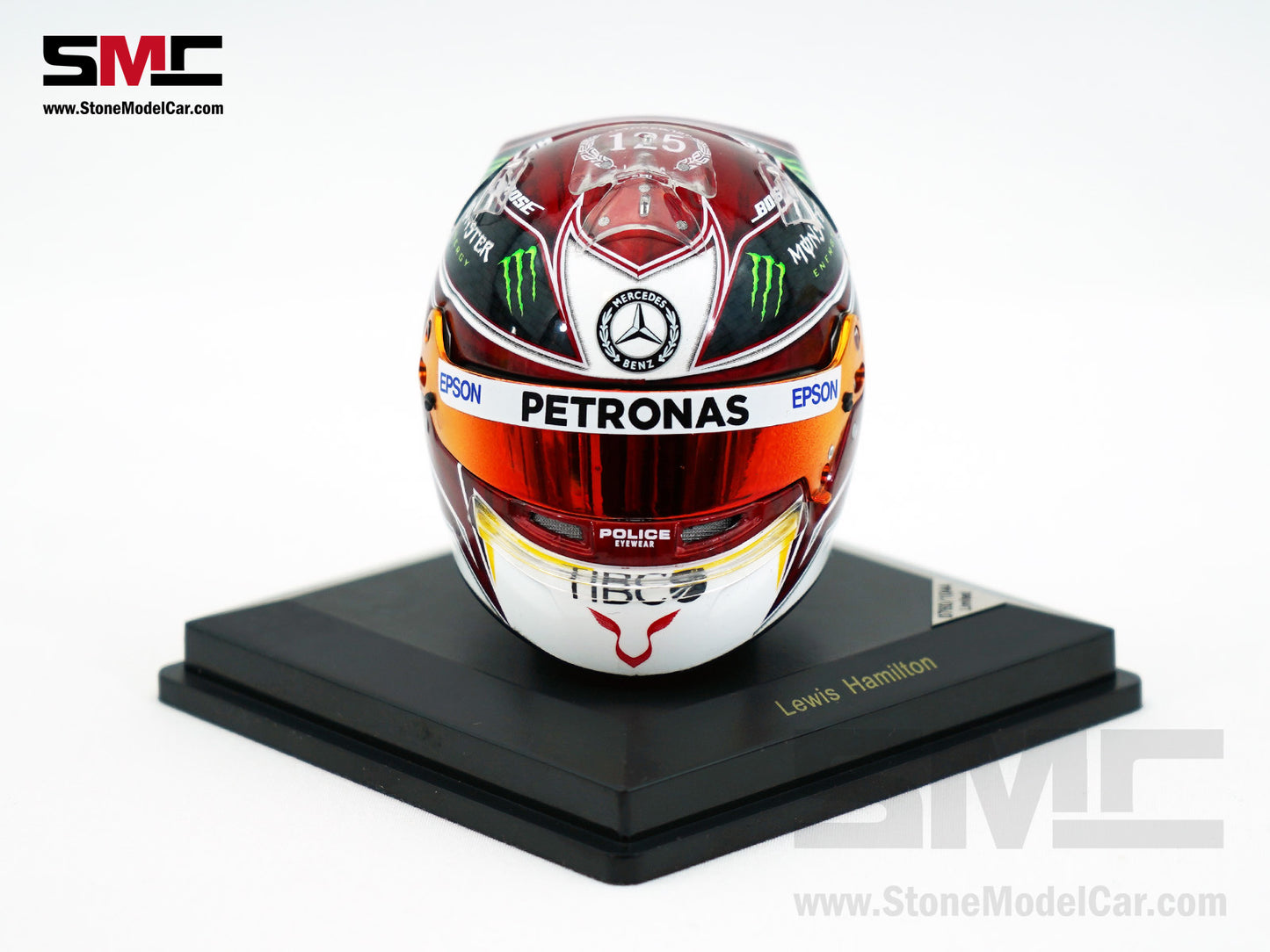 Mercedes F1 W10 #44 Lewis Hamilton German GP 2019 6x Times World Champion Spark 1:5 Helmet