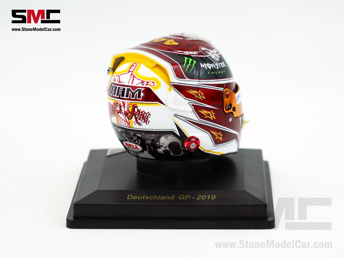Mercedes F1 W10 #44 Lewis Hamilton German GP 2019 6x Times World Champion Spark 1:5 Helmet