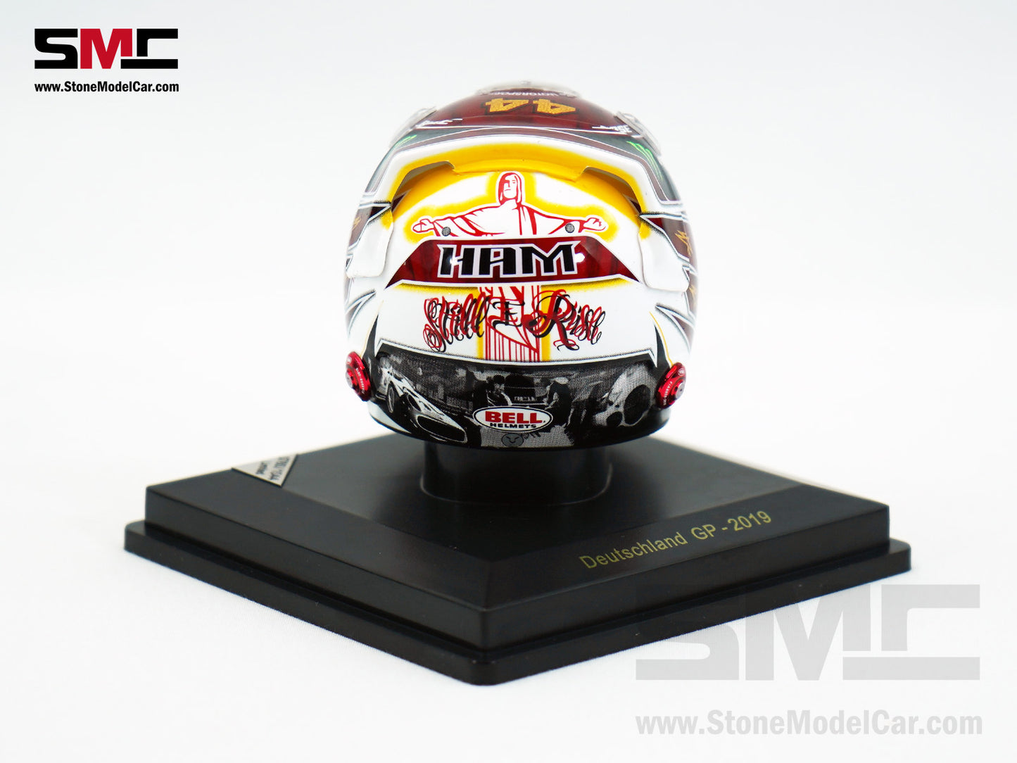 Mercedes F1 W10 #44 Lewis Hamilton German GP 2019 6x Times World Champion Spark 1:5 Helmet