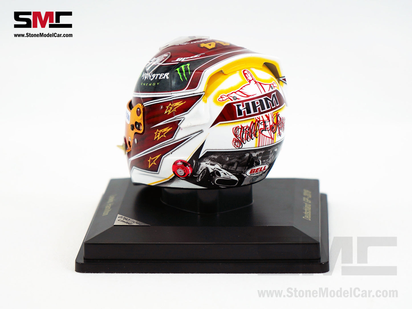 Mercedes F1 W10 #44 Lewis Hamilton German GP 2019 6x Times World Champion Spark 1:5 Helmet