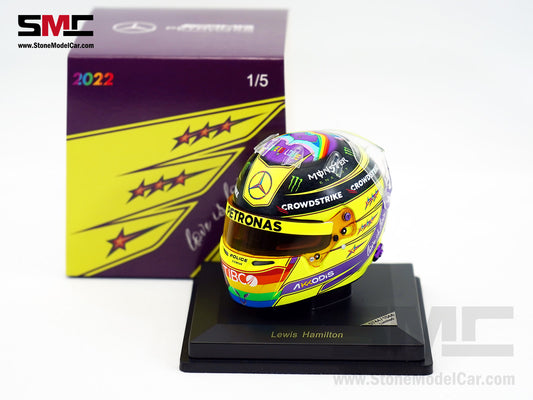 Mercedes F1 W13 #44 Lewis Hamilton Canada GP 2022 7x Times World Champion Spark 1:5 Helmet