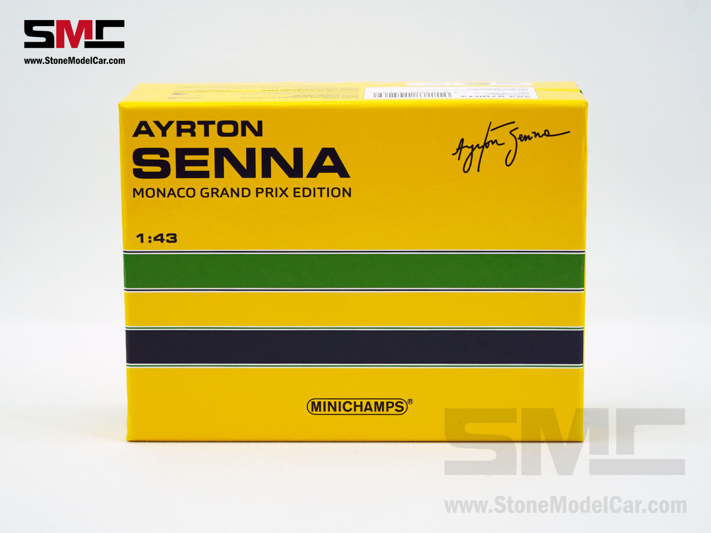 Lotus Honda F1 99T #12 Ayrton Senna Monaco GP Winner 1987 1:43 MINICHAMPS with Decal