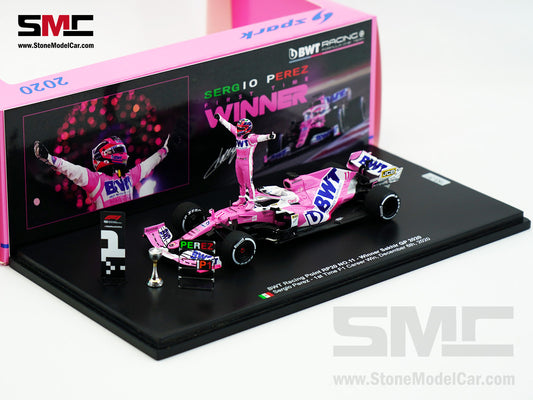 BWT Racing Point F1 RP20 #11 Sergio Perez Sakhir 2020 1st Career Win 1:43 Spark Special Edition