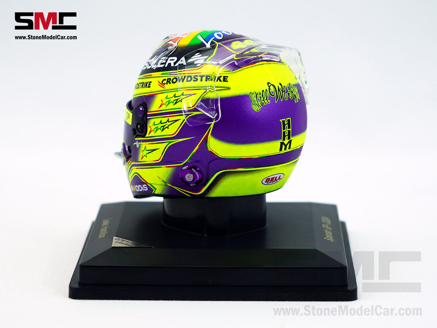Mercedes F1 W15 #44 Lewis Hamilton Spanish GP 2024 7x Times World Champion Spark 1:5 Helmet