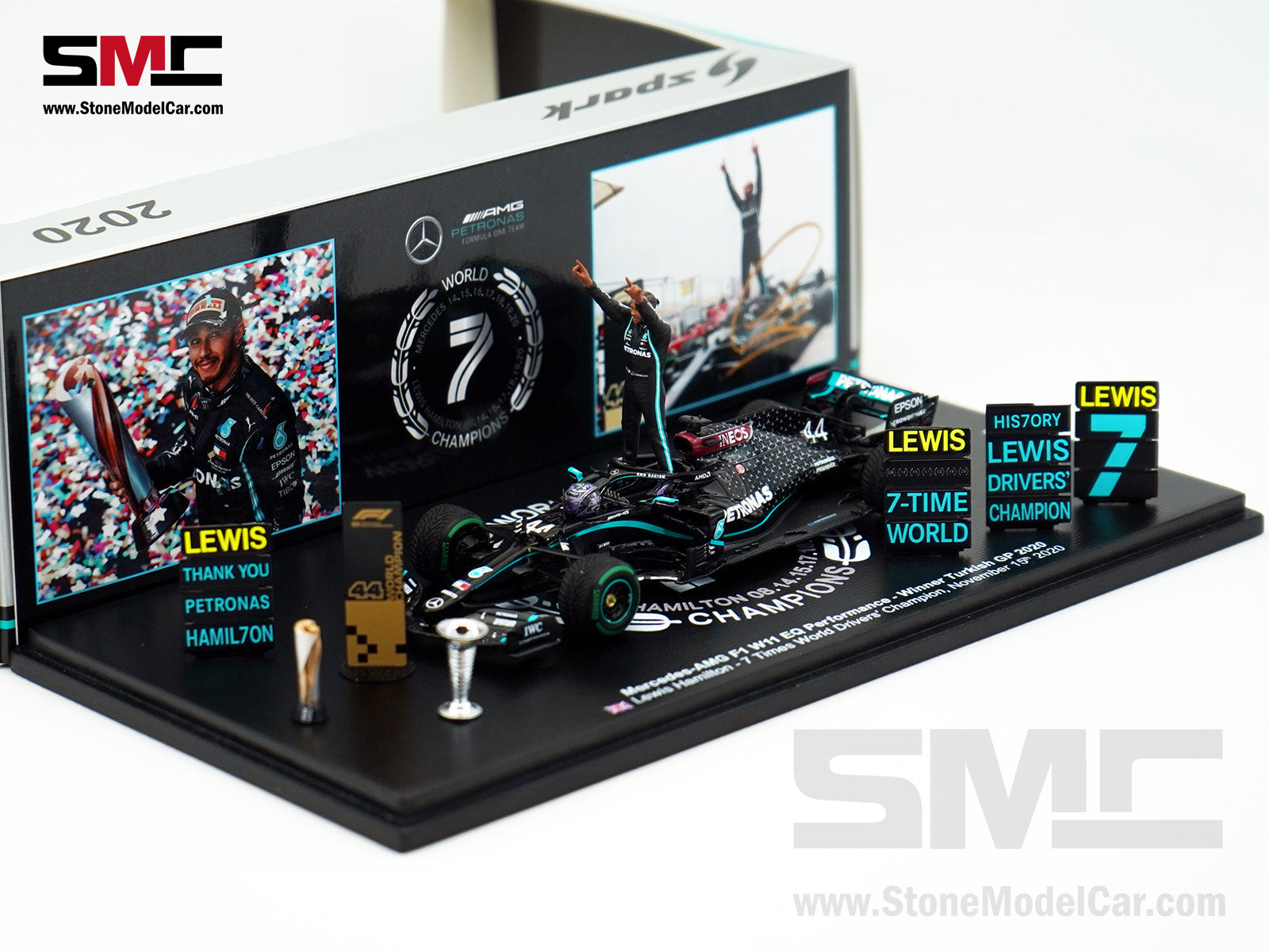 1/43 メルセデス W11 L.ハミルトン トルコGP2020 2020 7x World Champion Mercedes F1 W11 #44 Lewis Hamilton