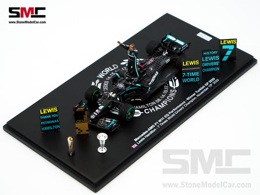 2020 7x World Champion Mercedes F1 W11 #44 Lewis Hamilton Turkey GP 1:43 Spark Figure Special Edition