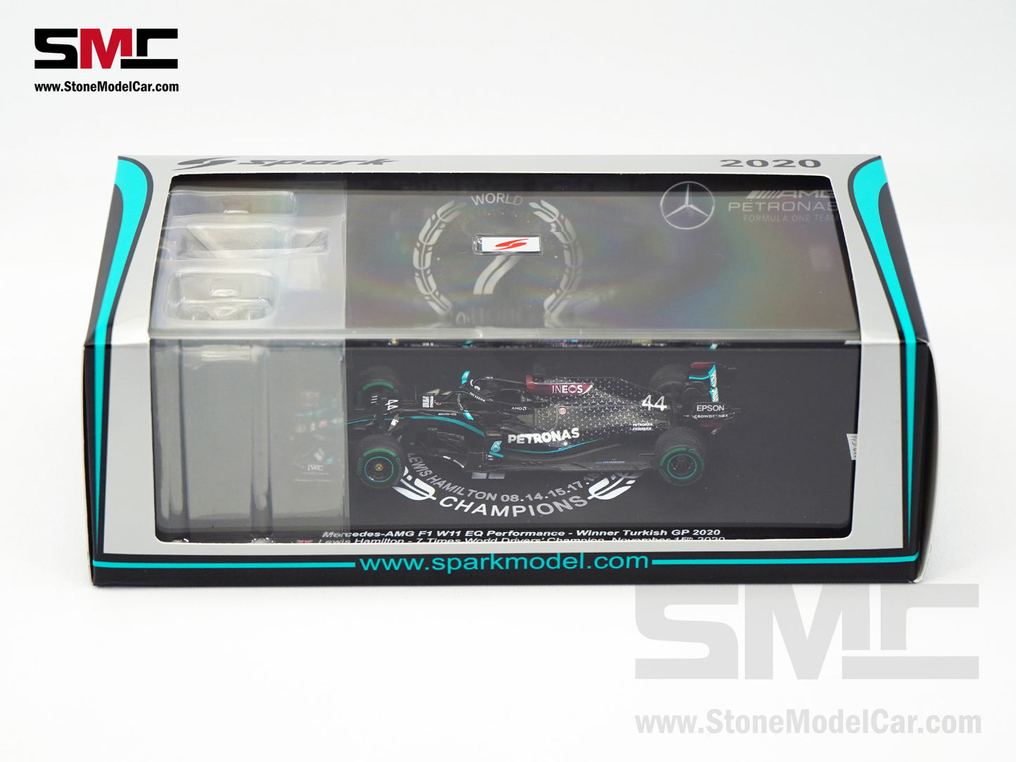 2020 7x World Champion Mercedes F1 W11 #44 Lewis Hamilton Turkey GP 1:43 Spark Figure Special Edition