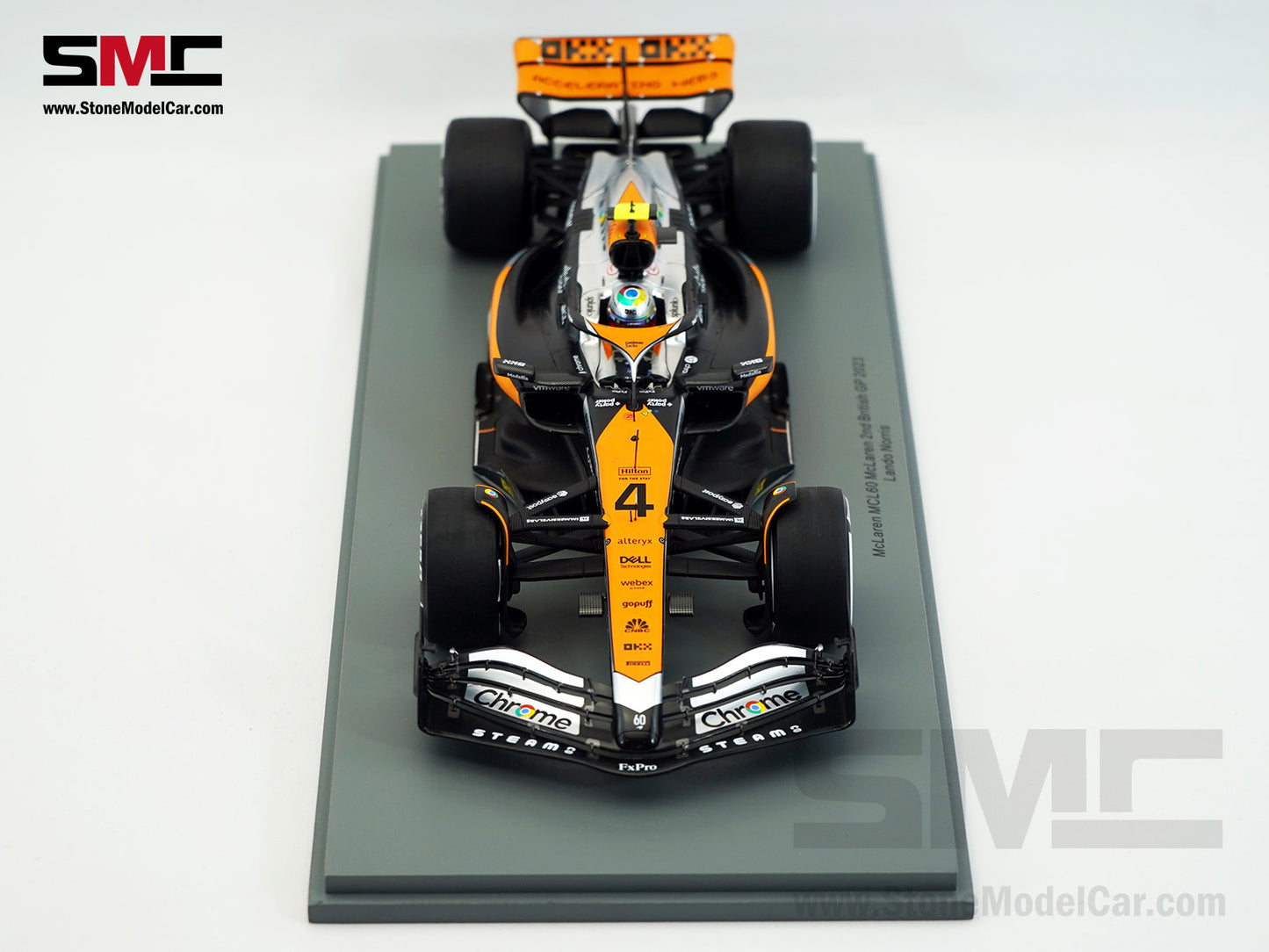 McLaren F1 MCL60 #4 Lando Norris 2nd British GP 2023 Special Livery Spark 1:18 18S903