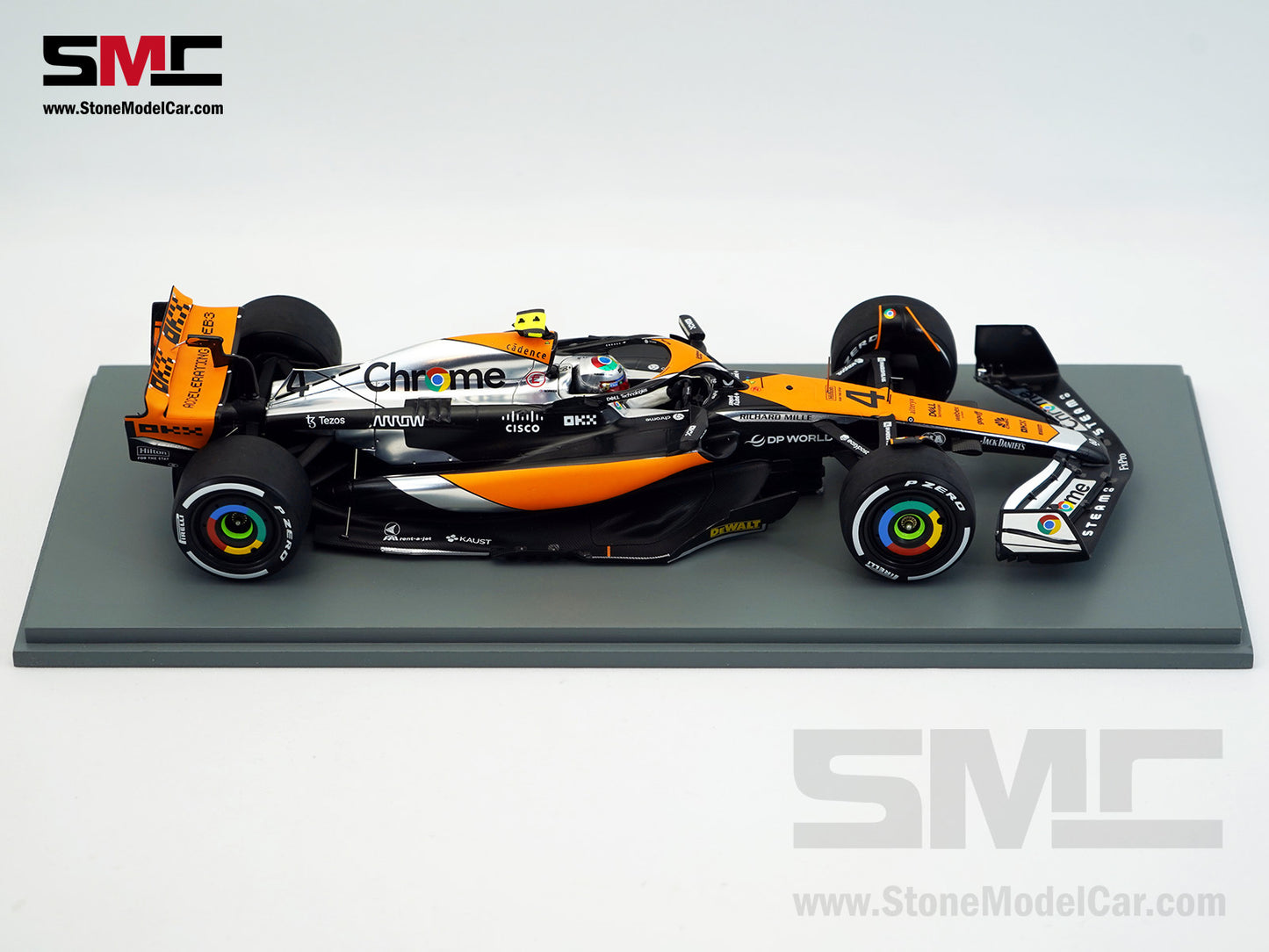 McLaren F1 MCL60 #4 Lando Norris 2nd British GP 2023 Special Livery Spark 1:18 18S903