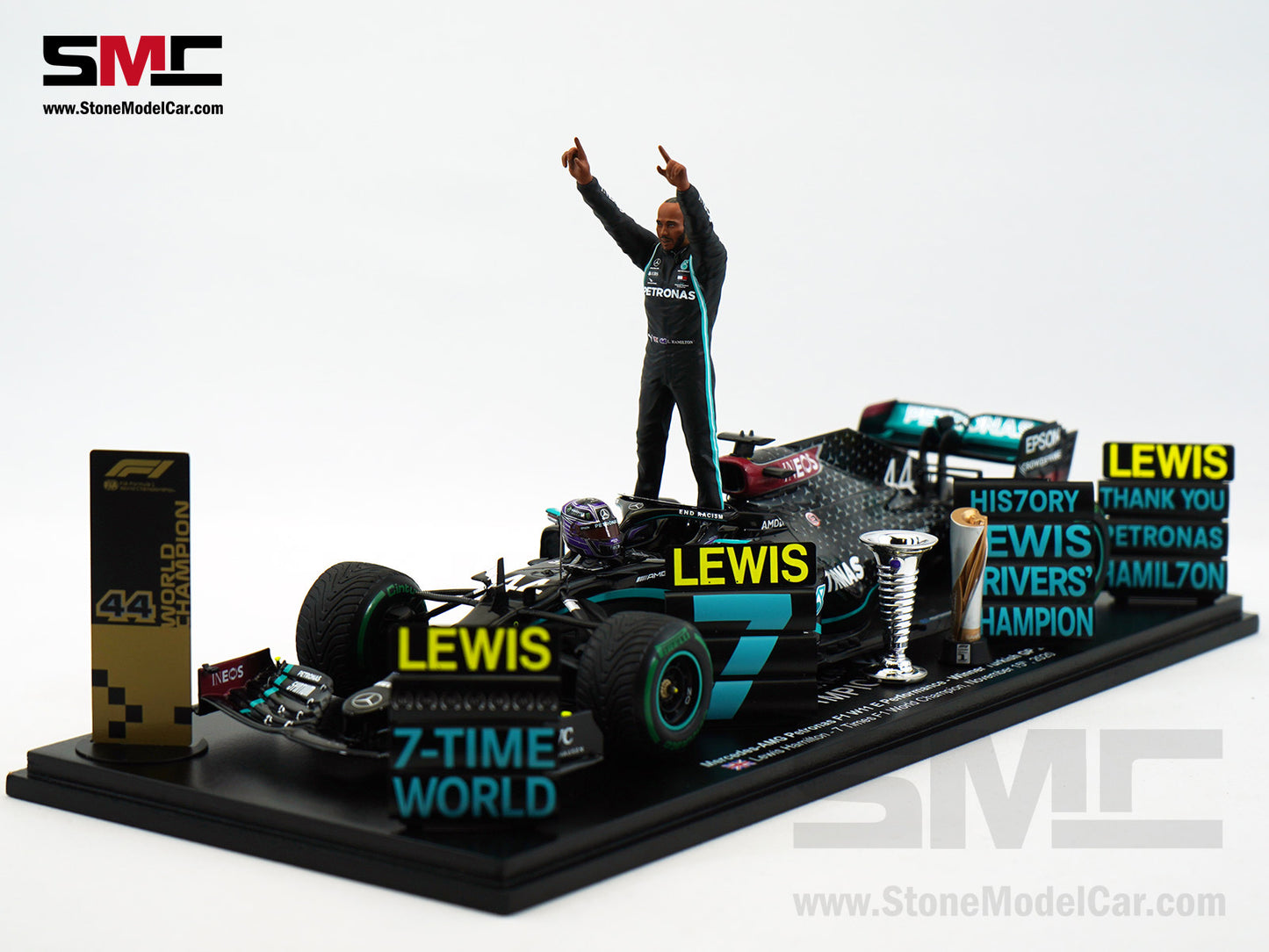 2020 7x World Champion Mercedes F1 W11 #44 Lewis Hamilton Turkey GP 1:18 Spark Figure Special Edition