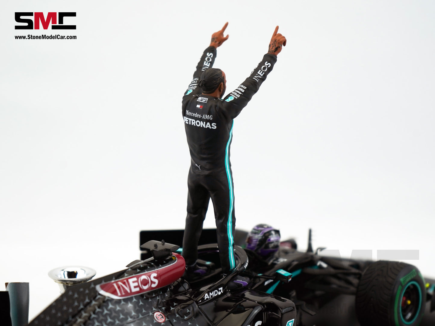 2020 7x World Champion Mercedes F1 W11 #44 Lewis Hamilton Turkey GP 1:18 Spark Figure Special Edition