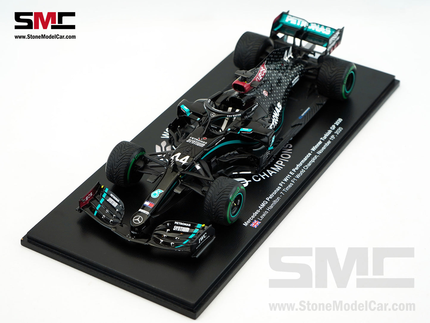 2020 7x World Champion Mercedes F1 W11 #44 Lewis Hamilton Turkey GP 1:18 Spark Figure Special Edition