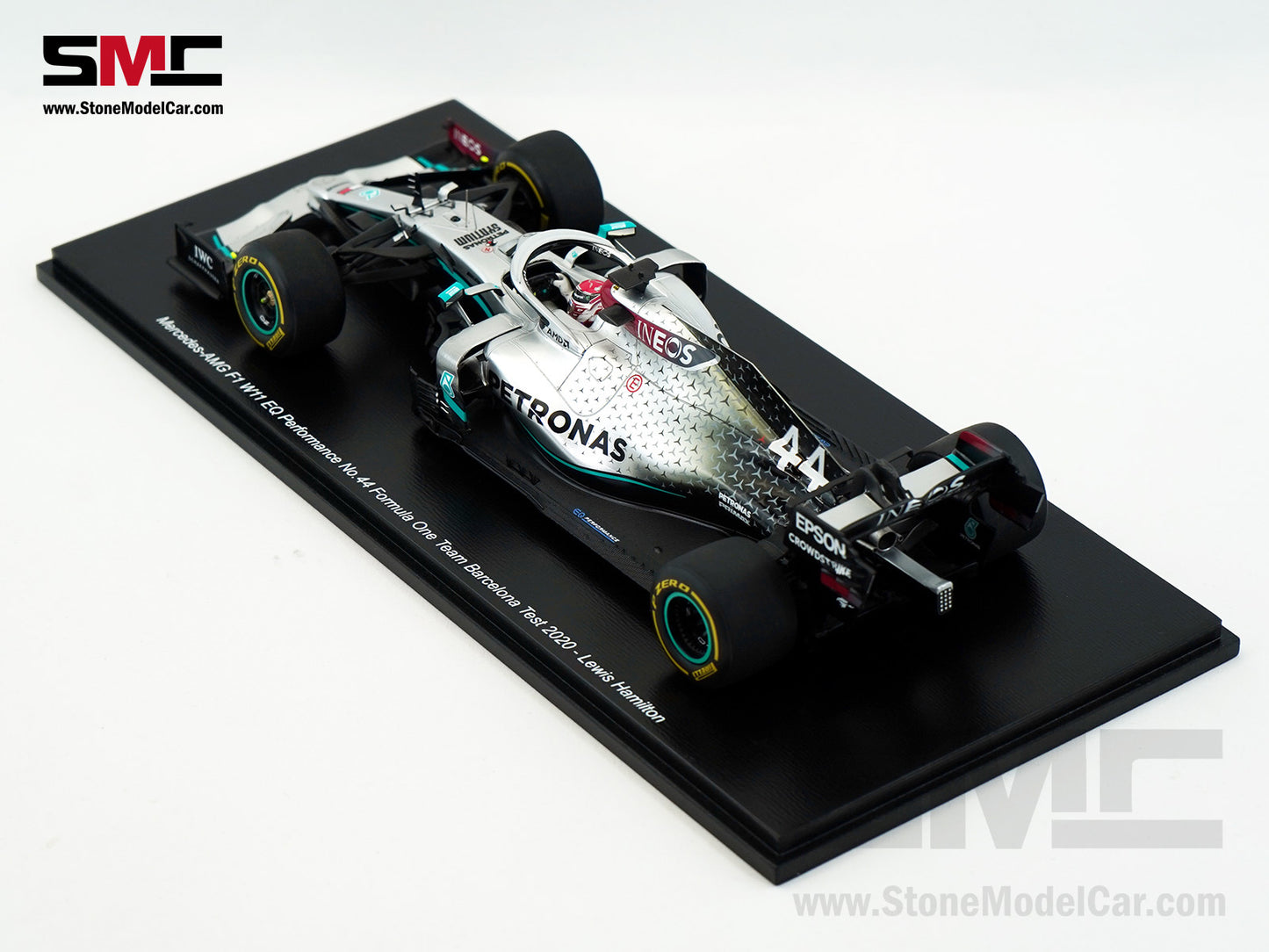 2020 7x World Champion Mercedes F1 W11 #44 Lewis Hamilton Barcelona Test 1:18 Spark 18S473S