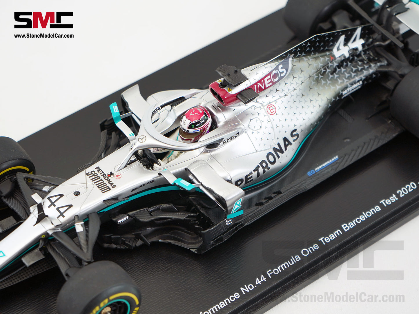 2020 7x World Champion Mercedes F1 W11 #44 Lewis Hamilton Barcelona Test 1:18 Spark 18S473S