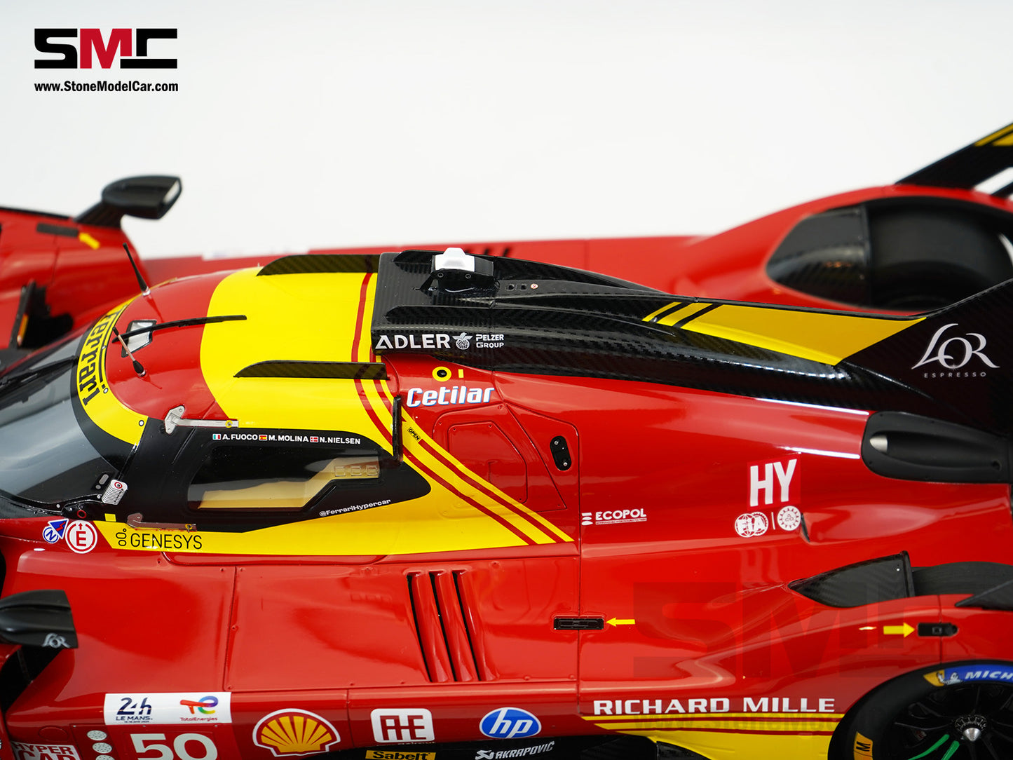 Ferrari 499P #50 AF CORSE Winner 24H Le Mans 2024 Looksmart 1:12 LS1211