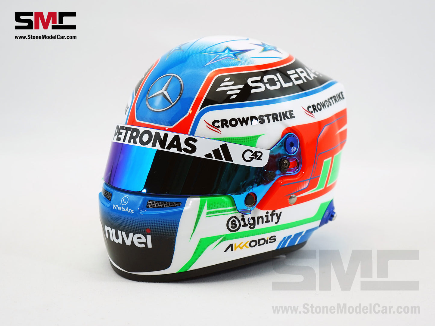 Mercedes F1 W16 #12 Kimi Antonelli Australian GP 2025 1st Career Point BELL 1:2 Miniature Helmet