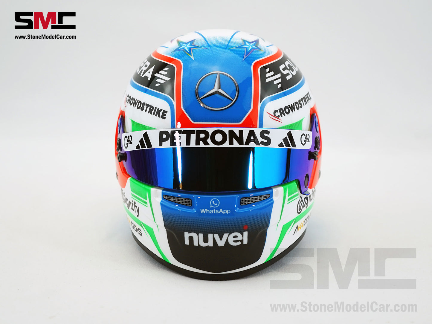 Mercedes F1 W16 #12 Kimi Antonelli Australian GP 2025 1st Career Point BELL 1:2 Miniature Helmet