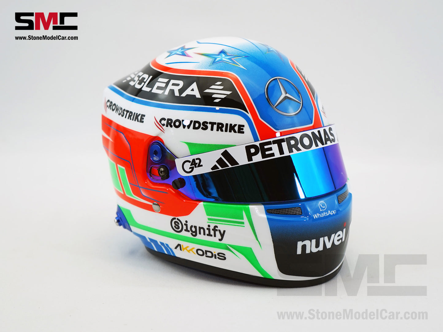 Mercedes F1 W16 #12 Kimi Antonelli Australian GP 2025 1st Career Point BELL 1:2 Miniature Helmet