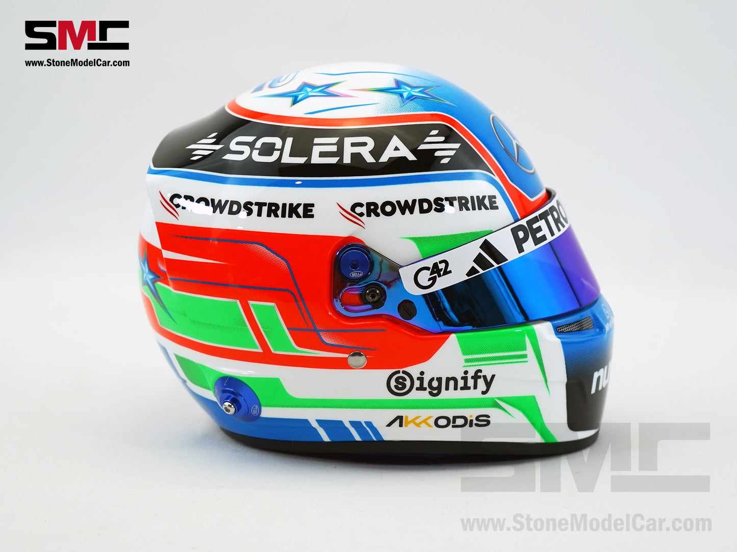 Mercedes F1 W16 #12 Kimi Antonelli Australian GP 2025 1st Career Point BELL 1:2 Miniature Helmet