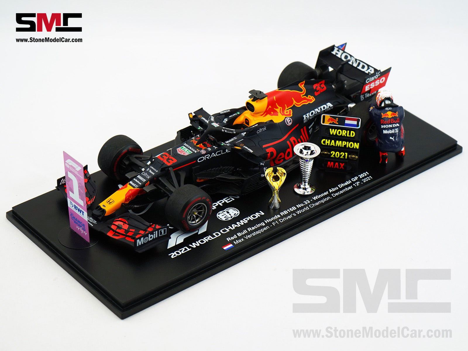 品質が完璧 2021 Abu RB16B Bull Red Verstappen Max #33 Champion World F1 自動車
