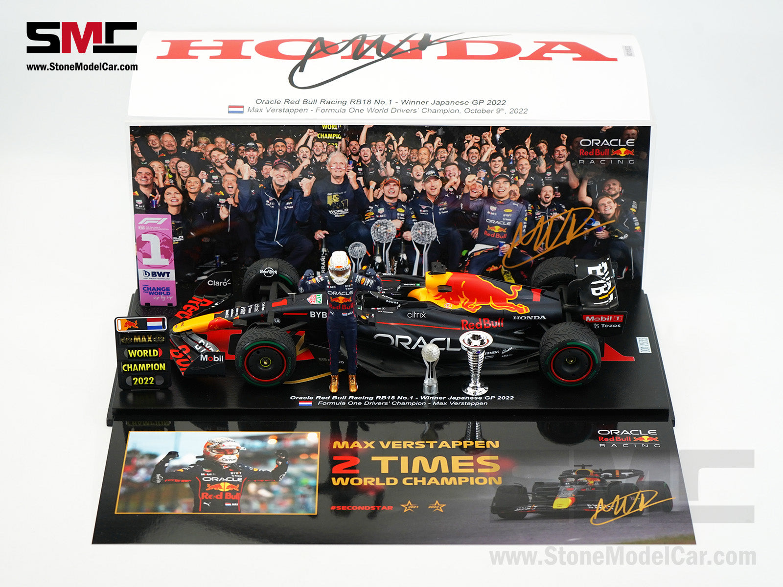 2022 World Champion #1 Max Verstappen Red Bull F1 RB18