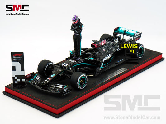 2020 7x World Champion Mercedes F1 W11 #44 Lewis Hamilton Belgium GP 1:18 Spark Special Figure Edition