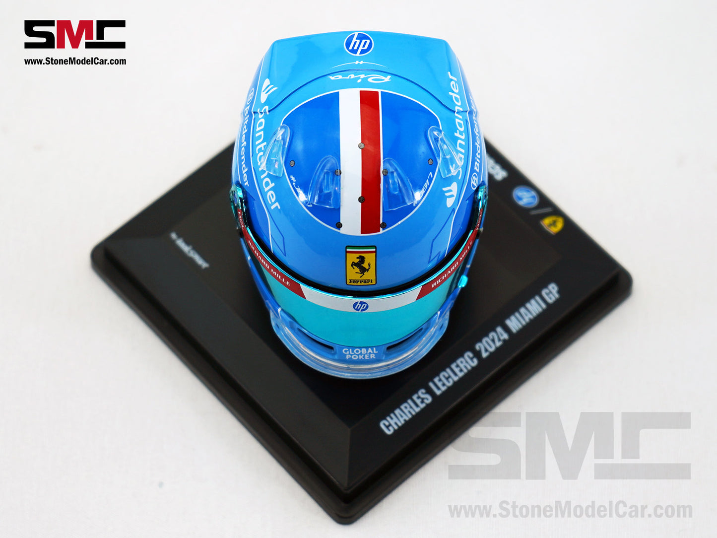 Ferrari F1 SF-24 #16 Charles Leclerc USA Miami GP 2024 Looksmart 1:5 Helmet LSHEL002