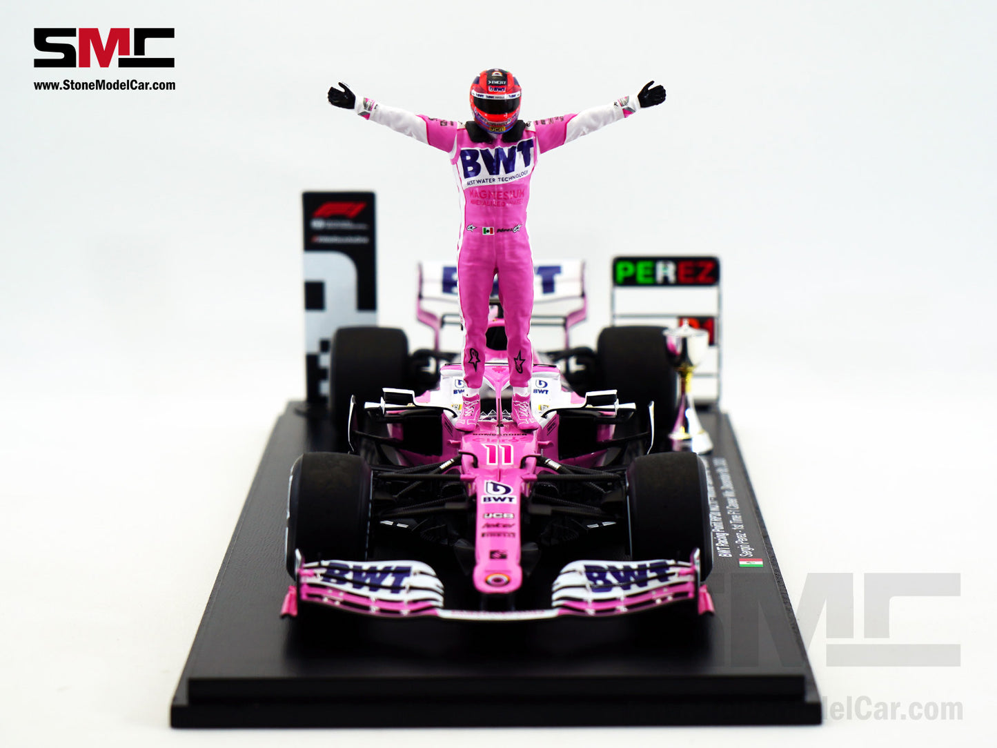 BWT Racing Point F1 RP20 #11 Sergio Perez Sakhir 2020 1st Career Win 1:18 Spark Special Edition