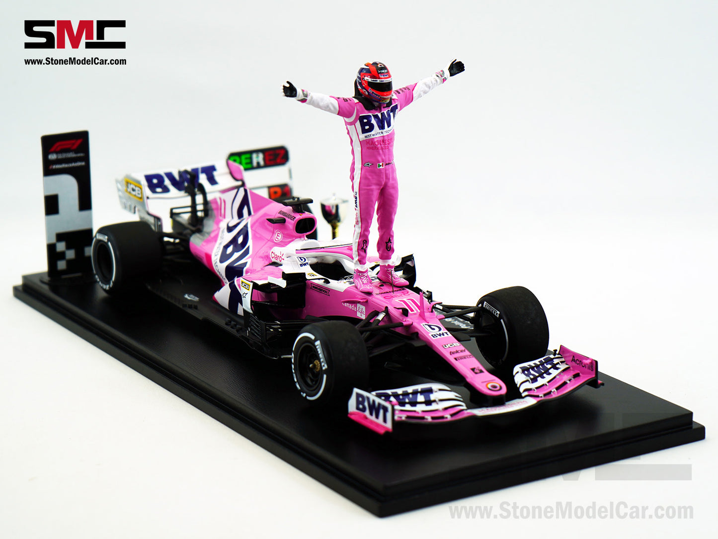 BWT Racing Point F1 RP20 #11 Sergio Perez Sakhir 2020 1st Career Win 1:18 Spark Special Edition