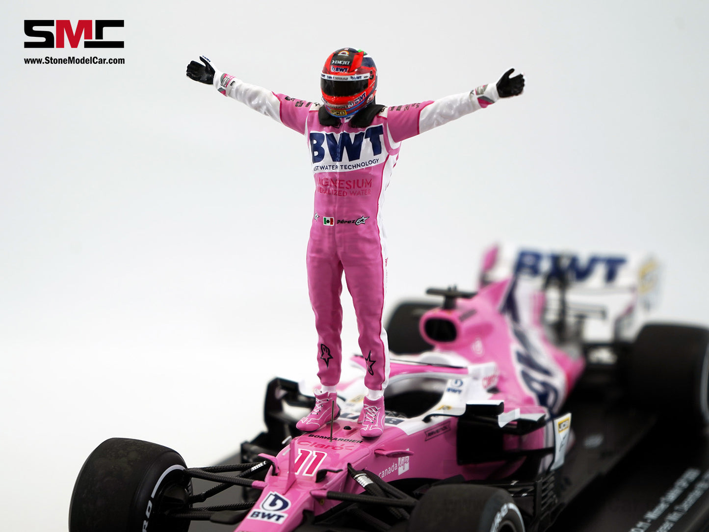 BWT Racing Point F1 RP20 #11 Sergio Perez Sakhir 2020 1st Career Win 1:18 Spark Special Edition