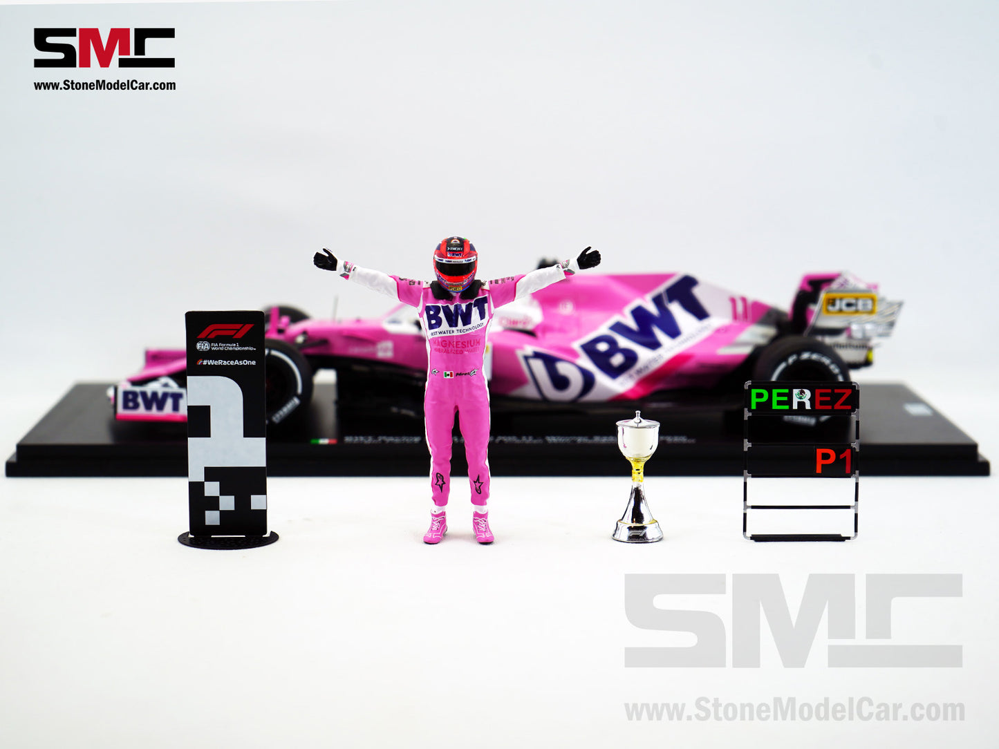 BWT Racing Point F1 RP20 #11 Sergio Perez Sakhir 2020 1st Career Win 1:18 Spark Special Edition
