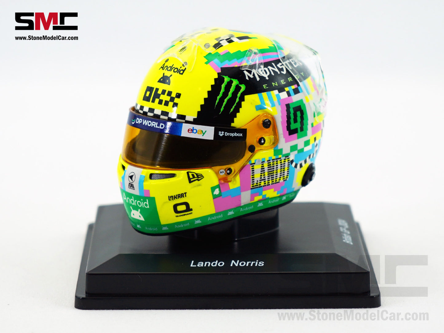 McLaren F1 MCL38 #4 Lando Norris British GP 2024 Special Livery Spark 1:5 Miniature Helmet 5HF162