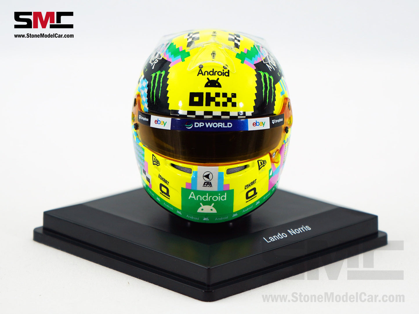 McLaren F1 MCL38 #4 Lando Norris British GP 2024 Special Livery Spark 1:5 Miniature Helmet 5HF162