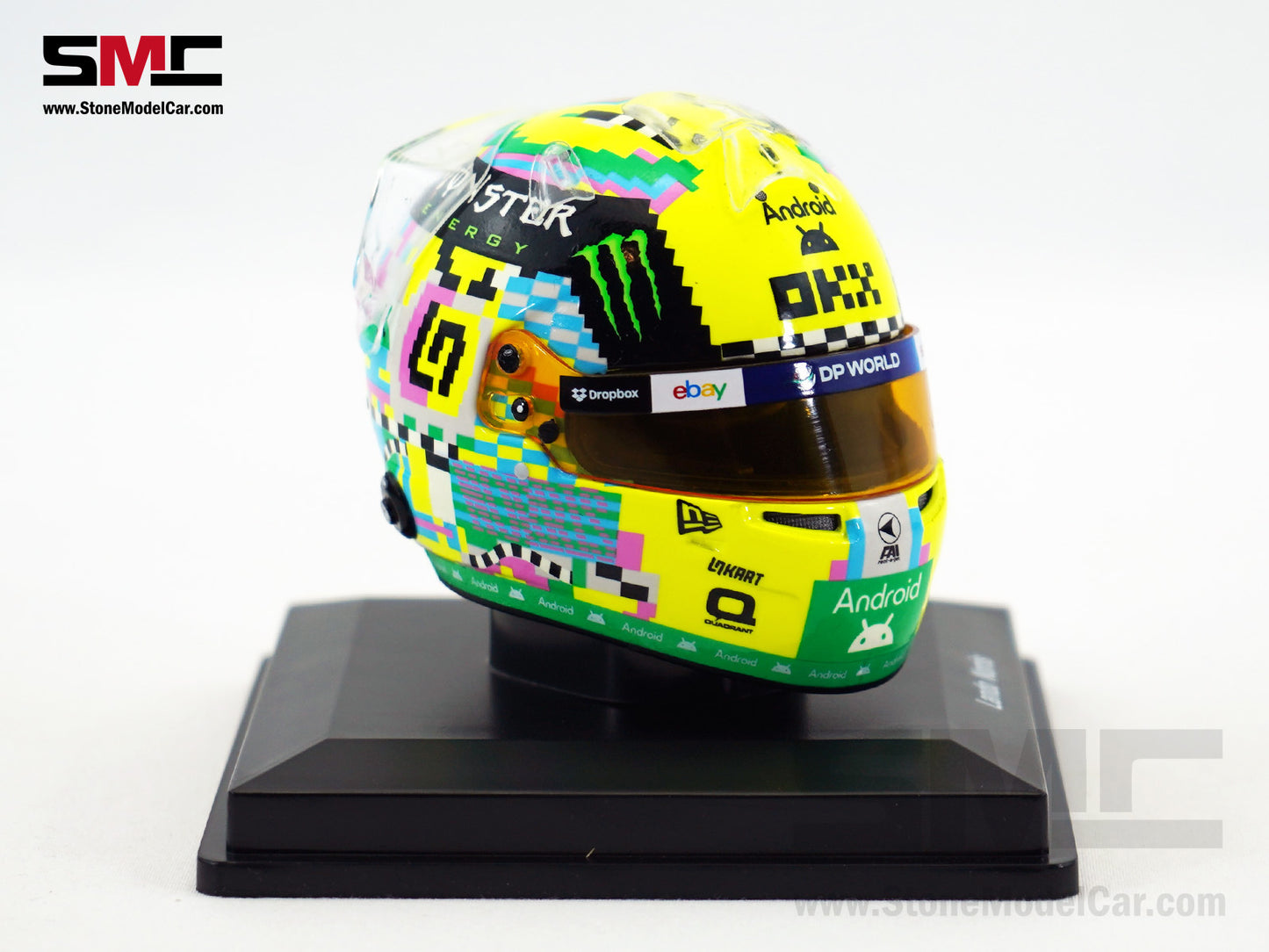 McLaren F1 MCL38 #4 Lando Norris British GP 2024 Special Livery Spark 1:5 Miniature Helmet 5HF162