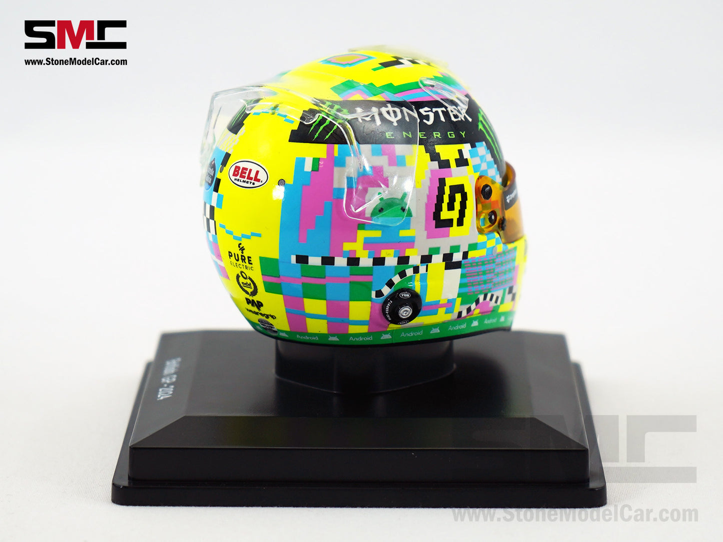McLaren F1 MCL38 #4 Lando Norris British GP 2024 Special Livery Spark 1:5 Miniature Helmet 5HF162