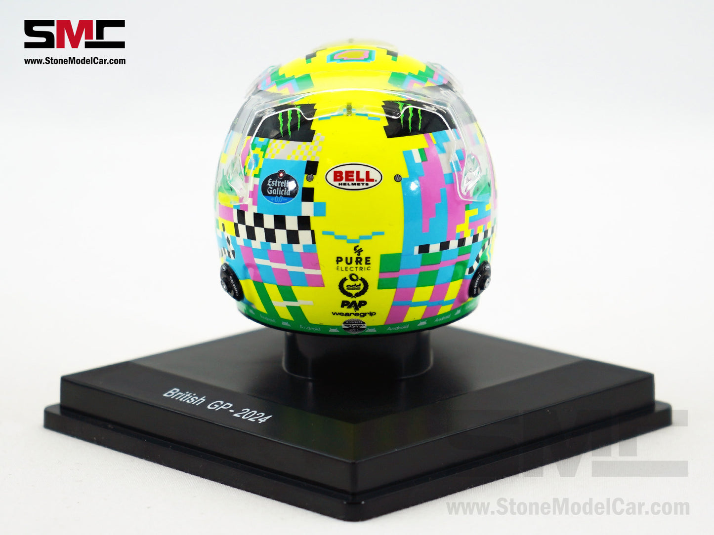 McLaren F1 MCL38 #4 Lando Norris British GP 2024 Special Livery Spark 1:5 Miniature Helmet 5HF162