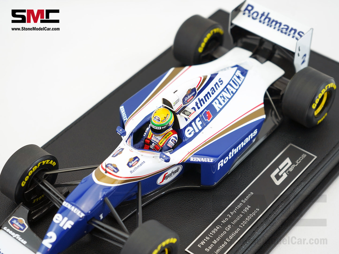 Williams Renault F1 FW16 #2 Ayrton Senna San Marino GP 1994 1:18 GP REPLICAS with Decal