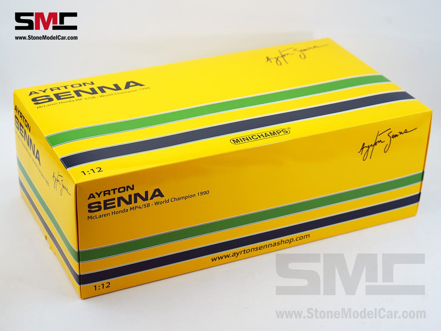 Mclaren F1 MP4/5B #27 Ayrton Senna 1990 World Champion 1:12 MINICHAMPS with Decal