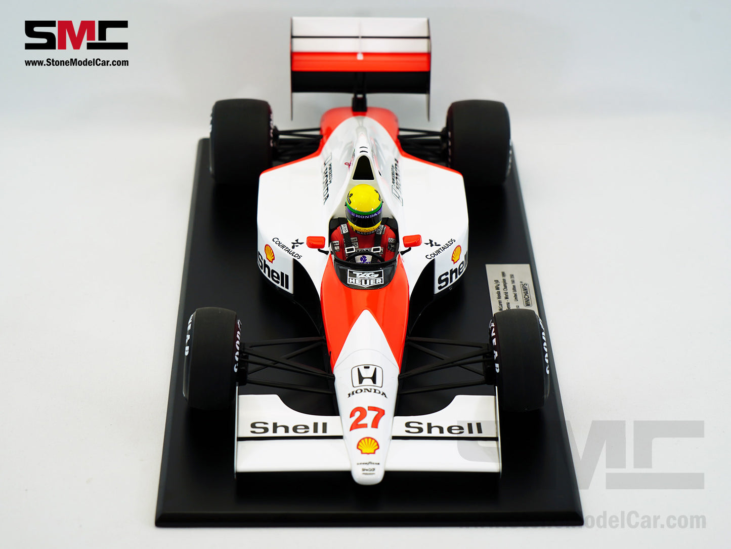 Mclaren F1 MP4/5B #27 Ayrton Senna 1990 World Champion 1:12 MINICHAMPS + Decal