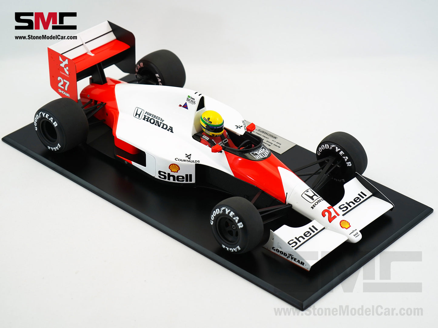 Mclaren F1 MP4/5B #27 Ayrton Senna 1990 World Champion 1:12 MINICHAMPS + Decal