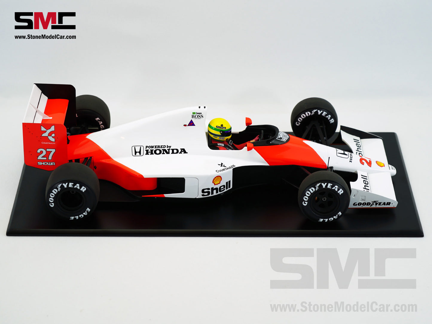 Mclaren F1 MP4/5B #27 Ayrton Senna 1990 World Champion 1:12 MINICHAMPS + Decal