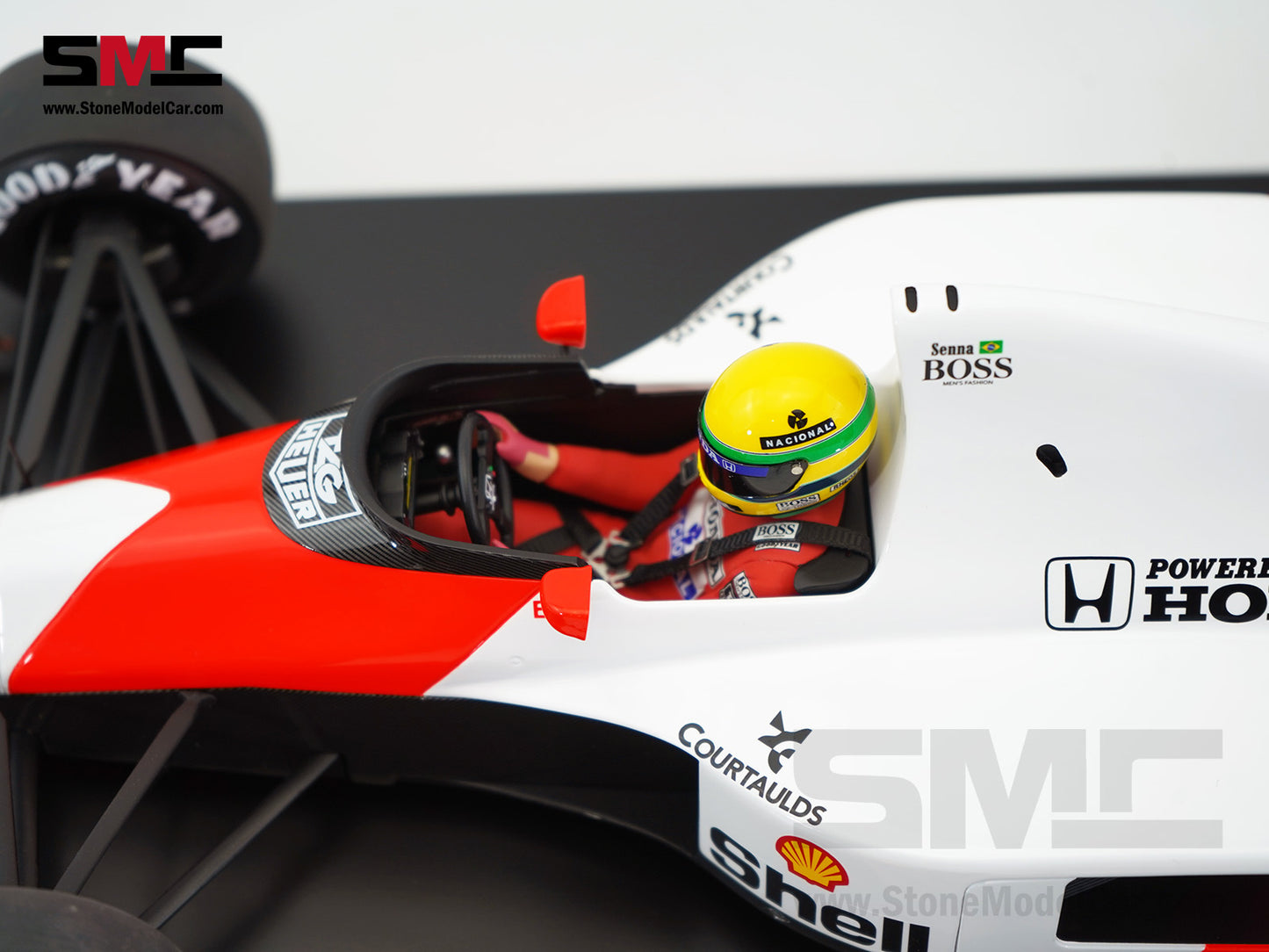 Mclaren F1 MP4/5B #27 Ayrton Senna 1990 World Champion 1:12 MINICHAMPS + Decal