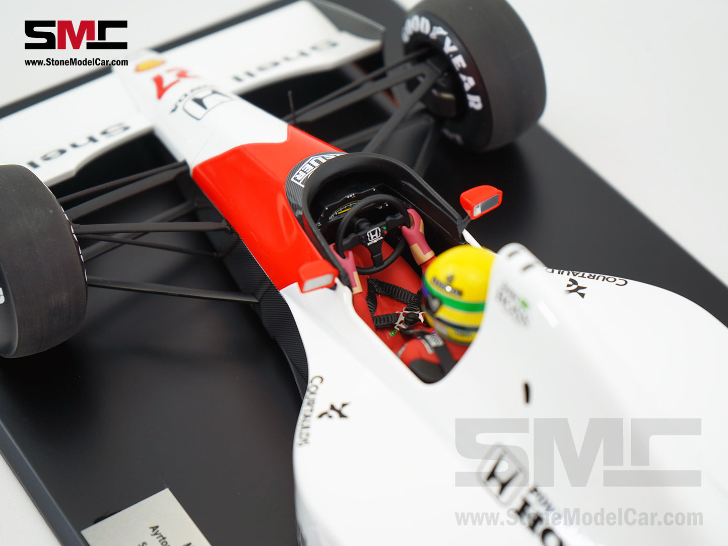 Mclaren F1 MP4/5B #27 Ayrton Senna 1990 World Champion 1:12 MINICHAMPS + Decal