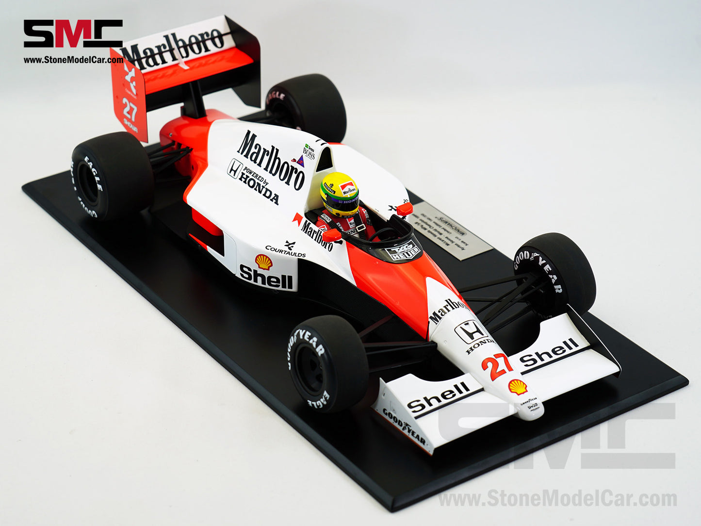 Mclaren F1 MP4/5B #27 Ayrton Senna 1990 World Champion 1:12 MINICHAMPS with Decal