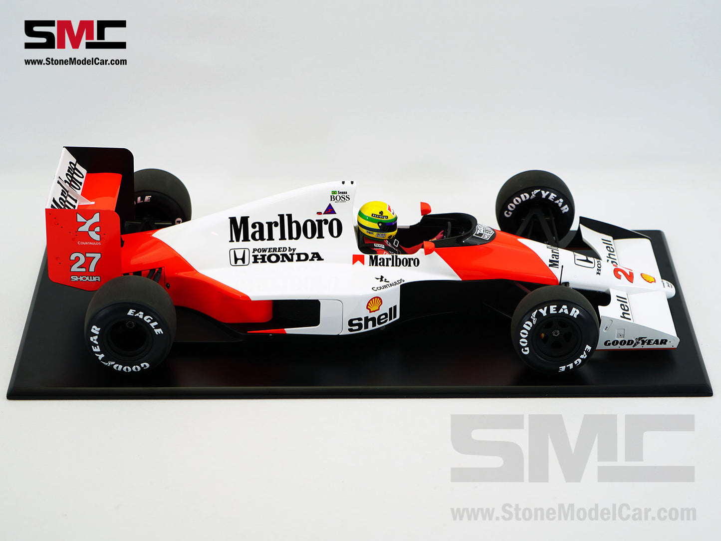 Mclaren F1 MP4/5B #27 Ayrton Senna 1990 World Champion 1:12 MINICHAMPS with Decal