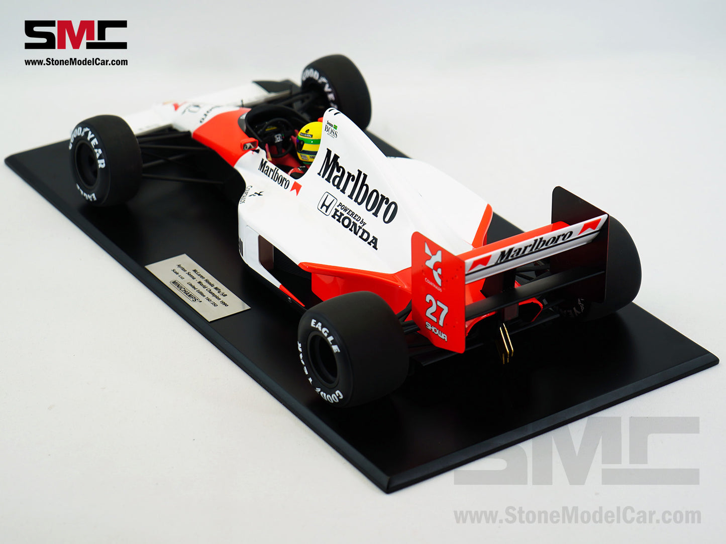 Mclaren F1 MP4/5B #27 Ayrton Senna 1990 World Champion 1:12 MINICHAMPS with Decal
