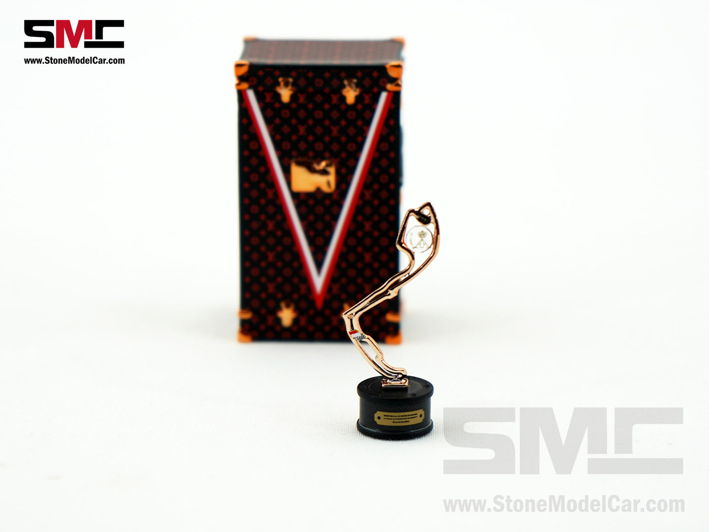 SMC F1 1:18 Monaco GP 2x pcs Trophy Set - Winner Race Circuit Track Trophy, Louis Vuitton Case