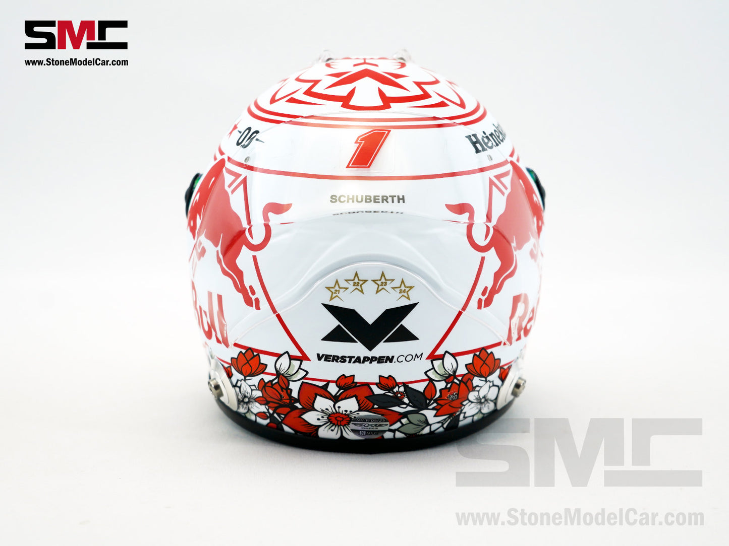 Red Bull F1 RB21 #1 Max Verstappen Japan GP 2025 Special Livery Schuberth 1:2 Miniature Helmet