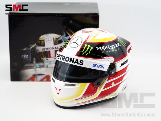 Mercedes F1 W06 #44 Lewis Hamilton US GP 2015 3x Times World Champion BELL 1:2 Miniature Helmet