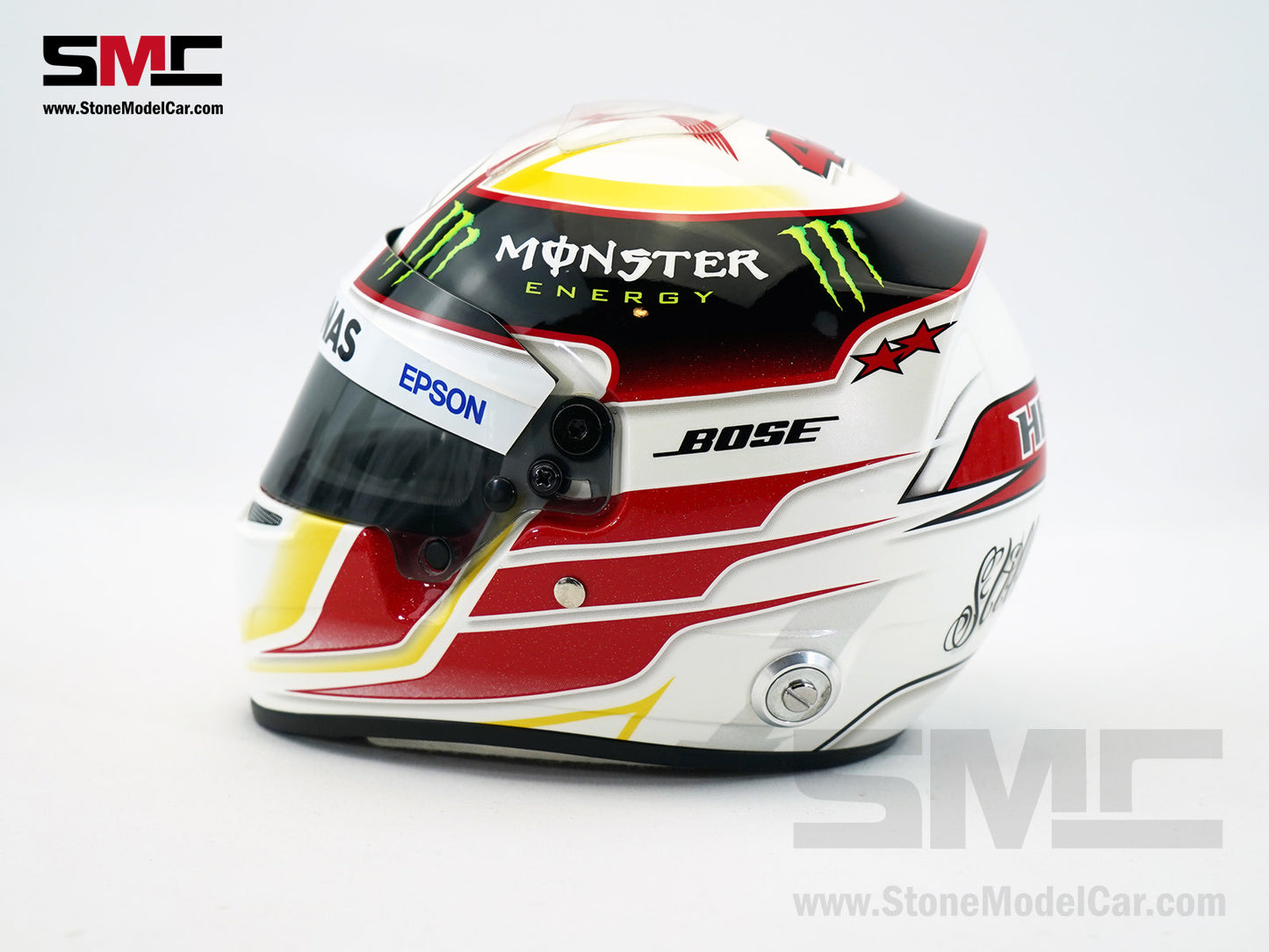 Mercedes F1 W06 #44 Lewis Hamilton US GP 2015 3x Times World Champion BELL 1:2 Miniature Helmet